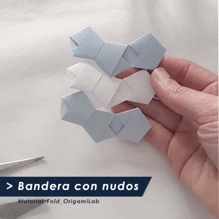 bandera origami nudos tutorial fold_origamilab
