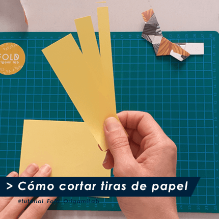 cortar tiras origami tutorial fold_origamilab