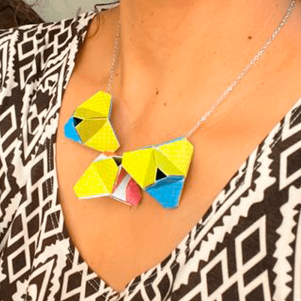 collar de origami modular